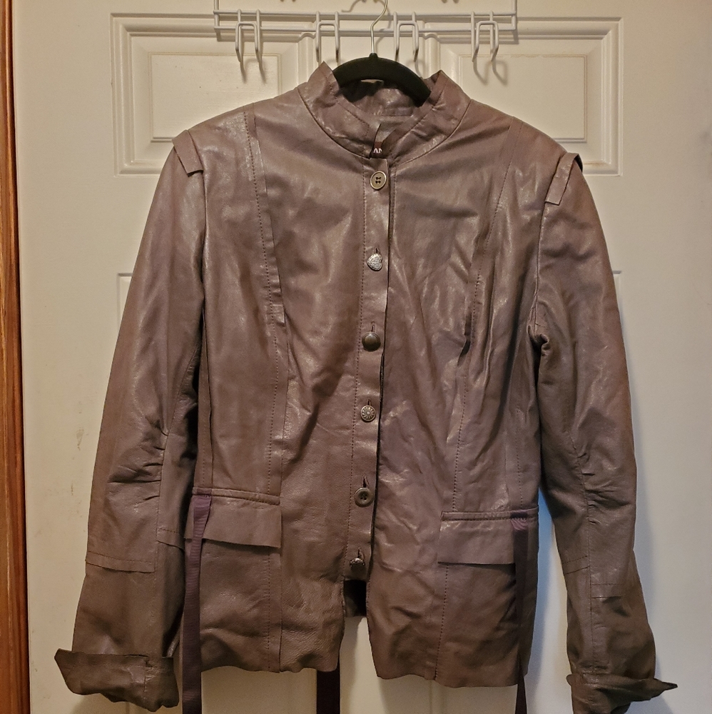 Danier Distressed Leather Jacket